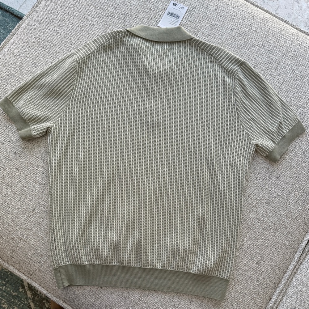Men's Ladder Stripe Turnknit Polo - Picture 3 of 7